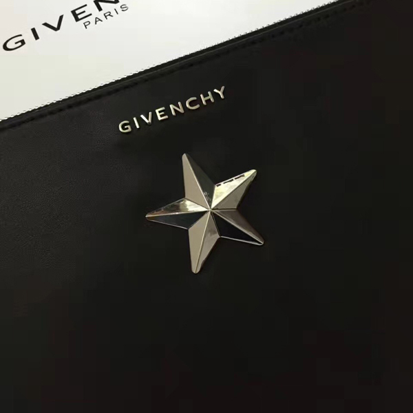 ジバンシィスーパーコピー GIVENCHY クラッチバッグ 06351655 008 シルバースター ラージ BLACK
