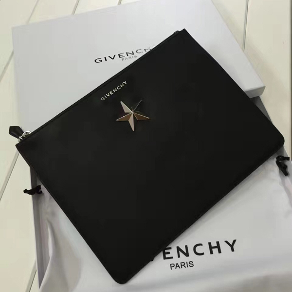 ジバンシィスーパーコピー GIVENCHY クラッチバッグ 06351655 008 シルバースター ラージ BLACK