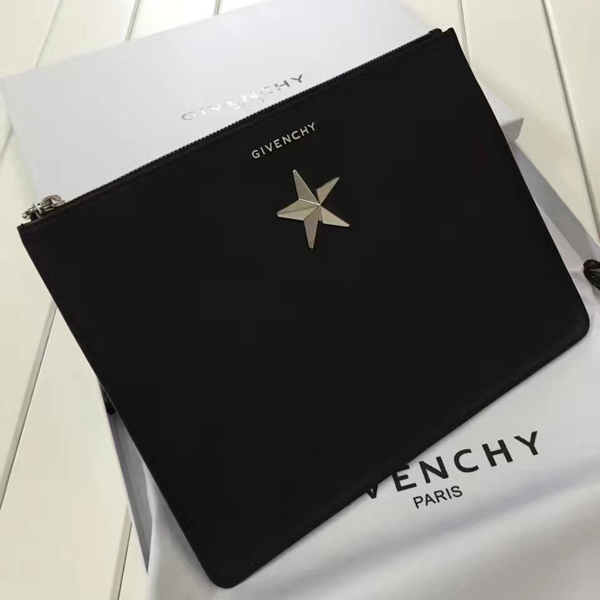ジバンシィスーパーコピー GIVENCHY クラッチバッグ 06351655 008 シルバースター ラージ BLACK