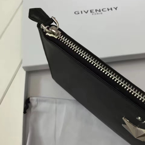 ジバンシィスーパーコピー GIVENCHY クラッチバッグ 06351655 008 シルバースター ラージ BLACK