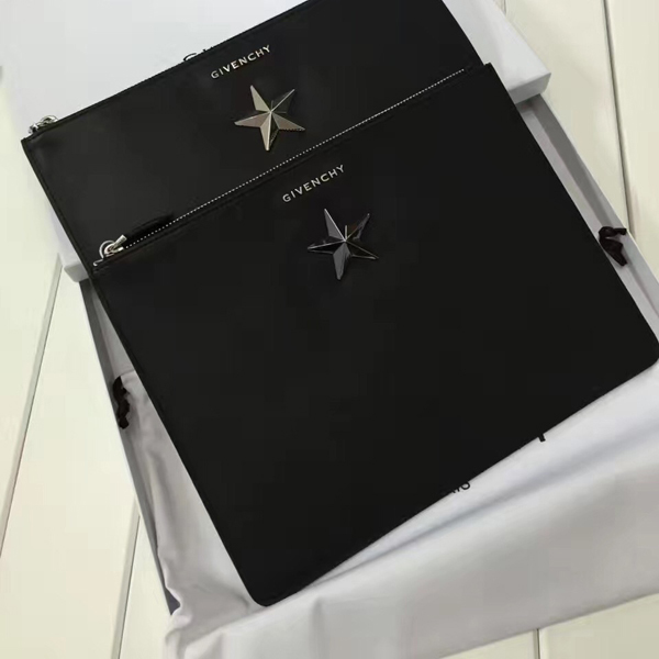 ジバンシィスーパーコピー GIVENCHY クラッチバッグ 06351655 008 シルバースター ラージ BLACK