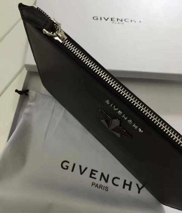 ジバンシィスーパーコピー GIVENCHY クラッチバッグ 06351655 008 シルバースター ラージ BLACK