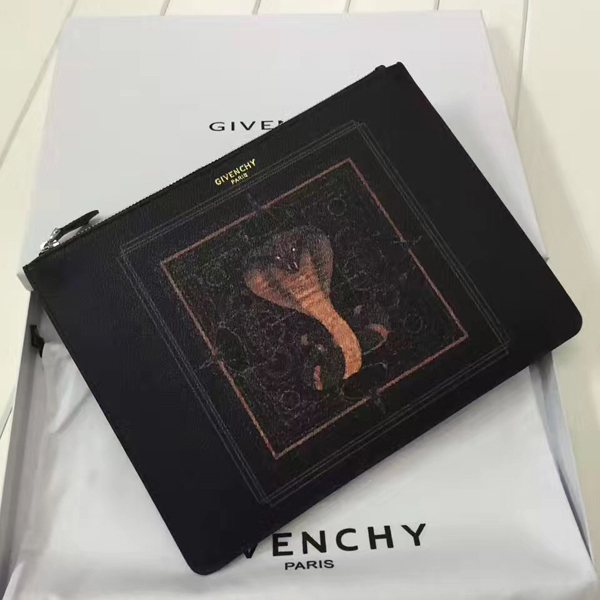 ジバンシィスーパーコピー GIVENCHY クラッチバッグ 6072525 960 コブラプリント PVC カーフレザー