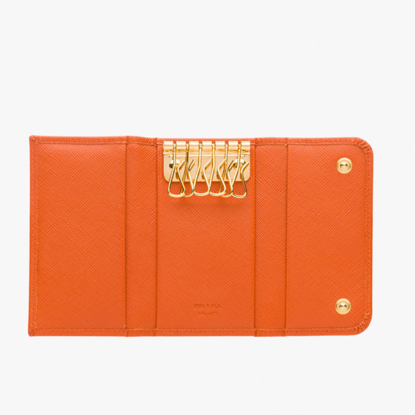 PRADA プラダキーケース コピー サフィアーノ 6連 キーケース 1PG222 オレンジ