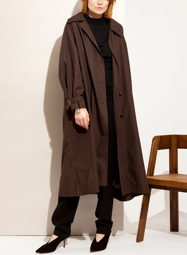 セリーヌの2017/18 秋冬コットンファイユ トレンチコート セリーヌ服コピー