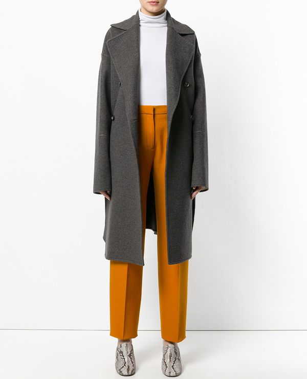 セリーヌの2017/18 秋冬ダブルブレストコクーンコート セリーヌ服コピー