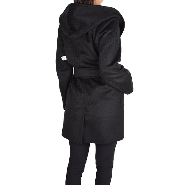 MAX MARA2017/18秋冬新作 マックス マーラ RIALTO ブラックフードキャメルコート マックスマーラ コピー