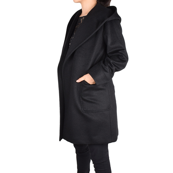 MAX MARA2017/18秋冬新作 マックス マーラ RIALTO ブラックフードキャメルコート マックスマーラ コピー