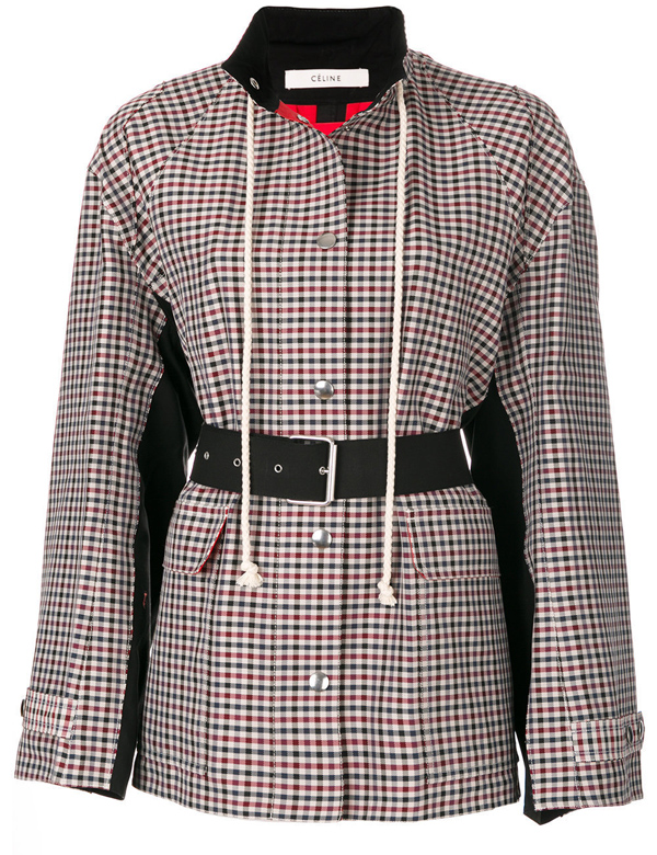 2018 セリーヌ チェックベルトコート セリーヌ服コピー