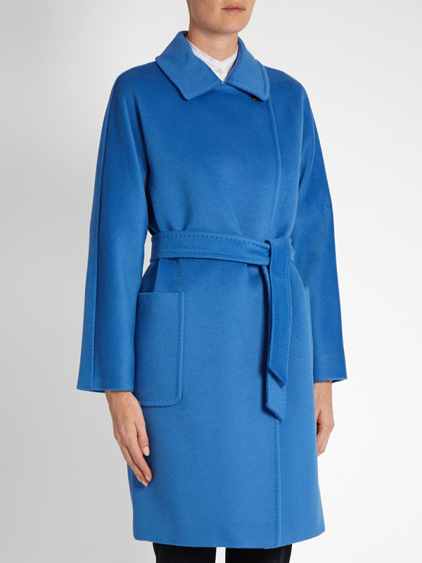 MAX MARA2017/18秋冬新作鮮やかなスカイブルーのLampoコート マックスマーラ コピー