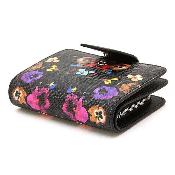 ジバンシー 財布コピーGIVENCHYフラワー財布 黒 ウォレット BC06363563 960 花柄