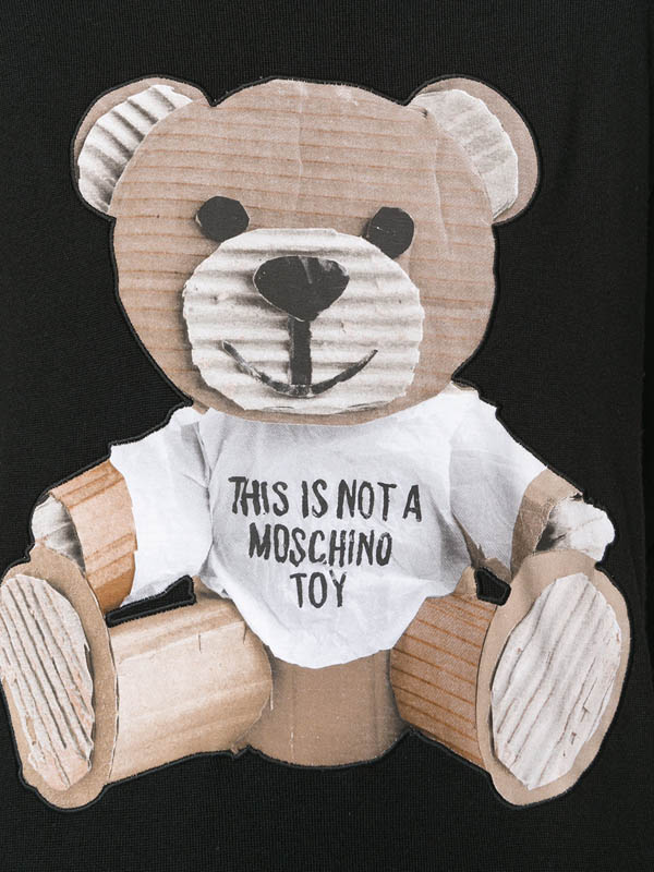 モスキーノ コピーMOSCHINO 2018 Bear プリント スウェット キュートウール トレーナー プリント bear
