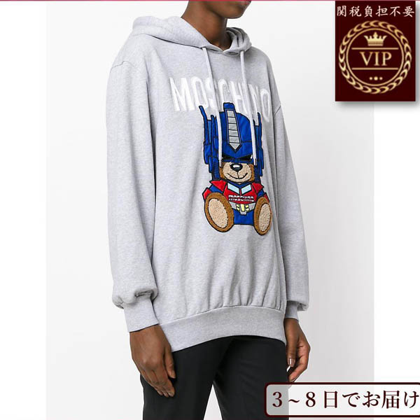 モスキーノ コピーMOSCHINO 2018 Transformer ベアー スウェットシャツ