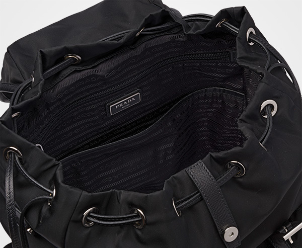 PRADA リュック ファブリック ファー プラダ うさぎ バックパック 1BZ016V0PI2BL9 スーパーコピー