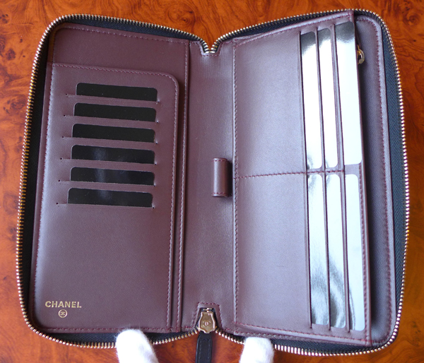 シャネルオーガナイザーBKラムスキンゴールド金具 A80759 コピー