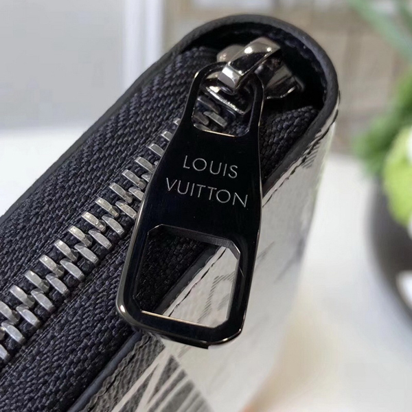 BRAZZA WALLET ルイヴィトン ウォレット 長財布 2018SS M63027 モノグラムエクリプス・キャンバス ルイヴィトン 財布コピー