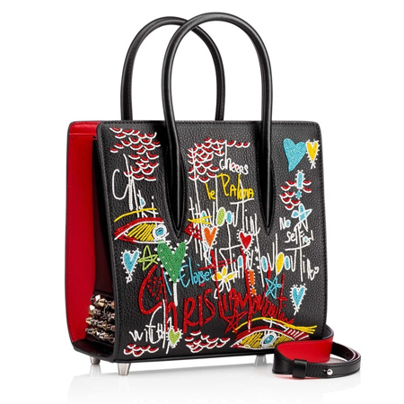 18SS未入荷 ルブタン トートバッグ ビーズアート Paloma 3Wayトート ルブタンバッグコピー