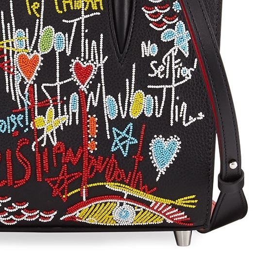 18SS未入荷 ルブタン トートバッグ ビーズアート Paloma 3Wayトート ルブタンバッグコピー