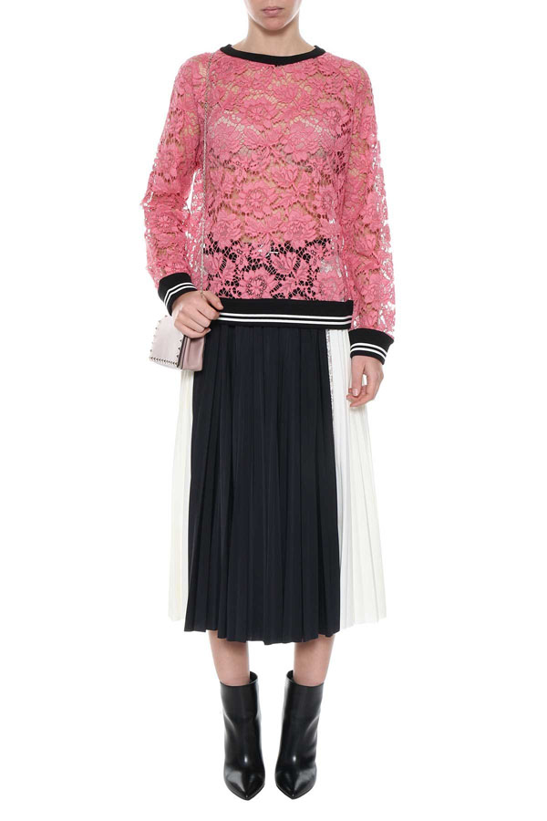  lovely スウェット トレーナー Heavy Lace スウェットシャツ ヘビー レース Sweat Shirt ヴァレンティノ Tシャツ コピー