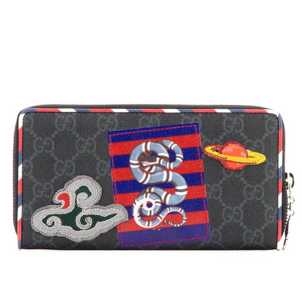 グッチ(グッチ 財布 コピー)Embellished GG シュプリーム 長財布