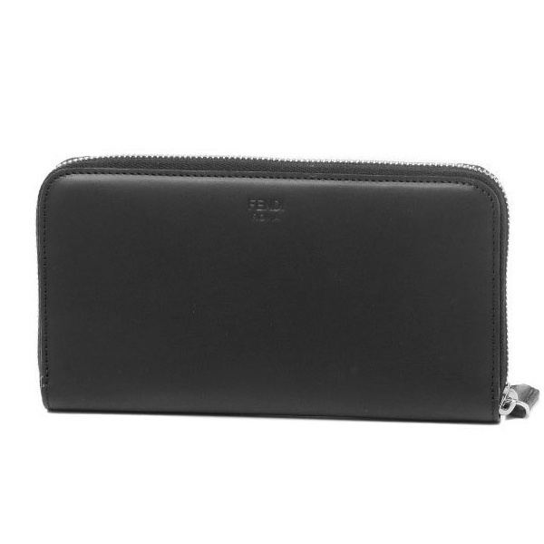 フェンディ 財布 コピー 7M0210 6OC F0GXN ラウンドファスナー長財布 円錐形スタッズとメタルリングで飾られています