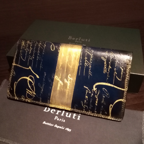 ベルルッティ財布 コピーBerluti 限定ゴールドパティーヌ希少品 ベルルッティ EBENE