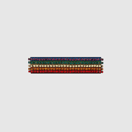 2025新作限定 グッチスーパーコピー レインボークリスタルヘッドバンド グッチ 