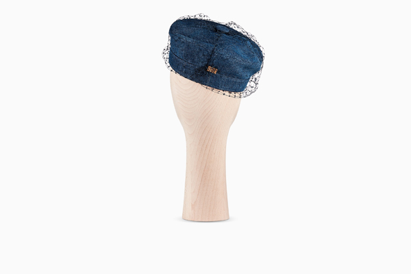 2025新作人気 ディオール キャップスーパーコピー ディオール BERET A VOILETTE NOIR ET DENIM