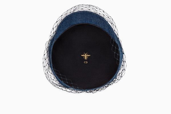 2025新作人気 ディオール キャップスーパーコピー ディオール BERET A VOILETTE NOIR ET DENIM
