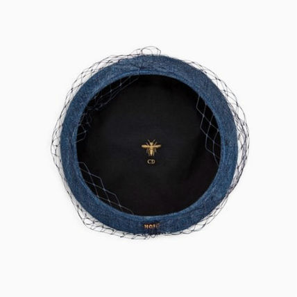 2025新作人気 ディオール キャップスーパーコピー ディオール BERET A VOILETTE NOIR ET DENIM 
