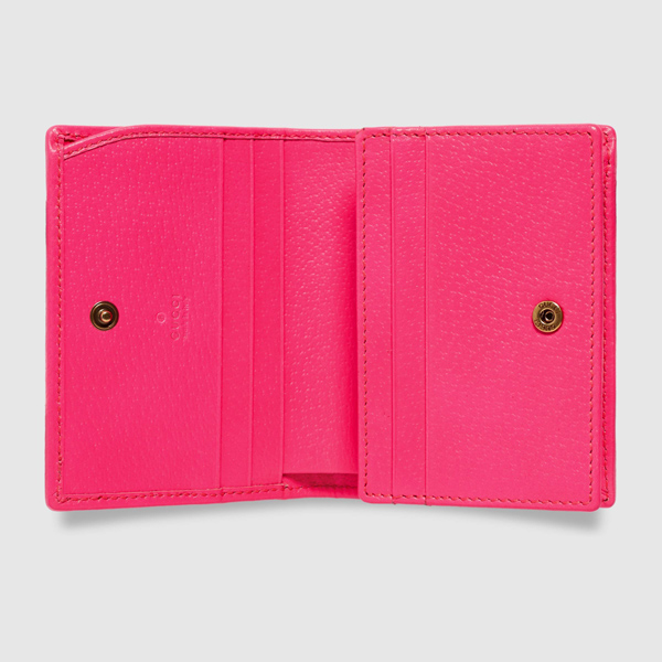 グッチ フローラ 19春夏 フローラ プリント スプリーム キャンバス カードケース FUCHSIA(536353 92XAX 5681)