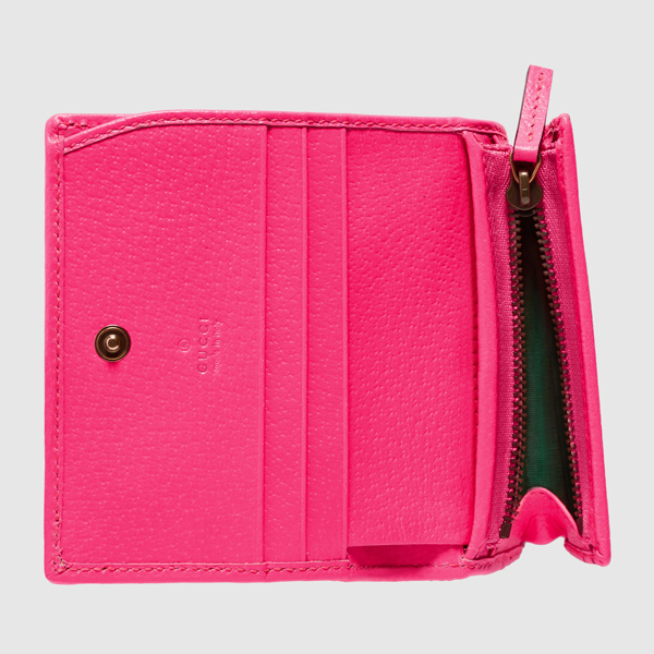 グッチ フローラ 19春夏 フローラ プリント スプリーム キャンバス カードケース FUCHSIA(536353 92XAX 5681)