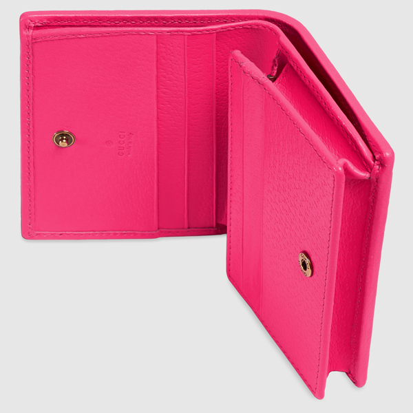 グッチ フローラ 19春夏 フローラ プリント スプリーム キャンバス カードケース FUCHSIA(536353 92XAX 5681)