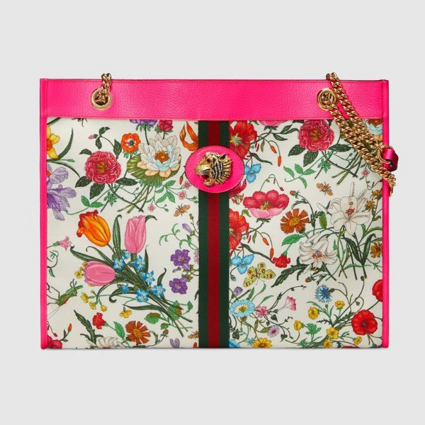 グッチ フローラ プリント19SS Borsa shopping Rajah misura grande 花柄 トート