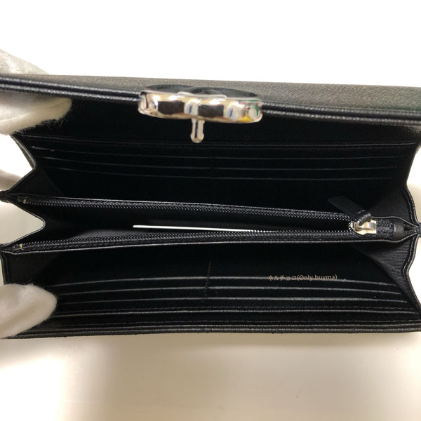 シャネルコピー大人気のキャビアスキン 大人でエレ女 Flap Wallet ブラック