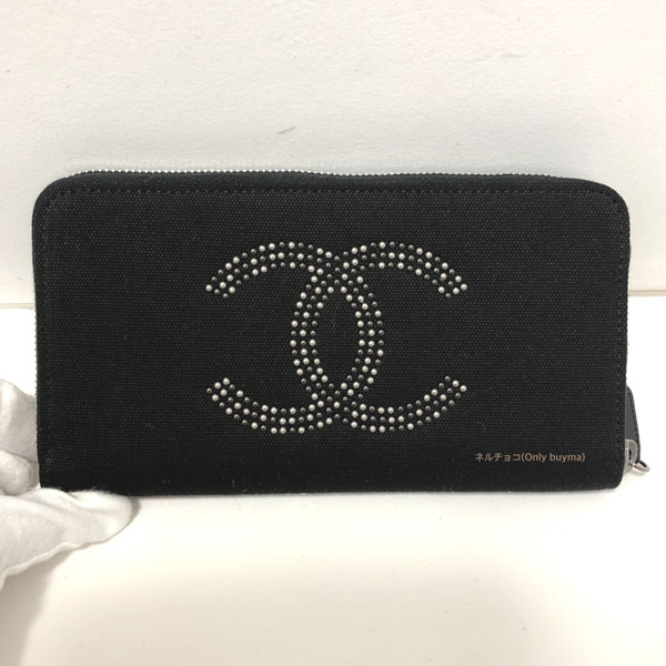 シャネルコピー 華やかキュート ZIP WALLET ジップウォレット ブラック