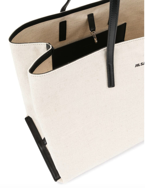 JIL SANDER ジルサンダー コピー キャンバス ラージ トートバッグ 収納力もあり