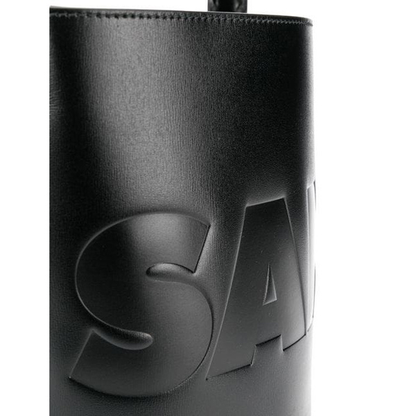 Jil Sander ジルサンダー コピー トートバッグ 19SS ブラックレザー ショッピングバッグ ラージ