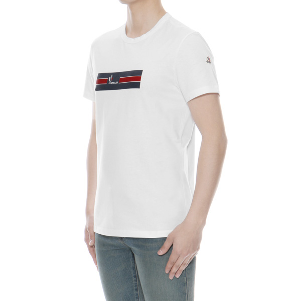 モンクレール MONCLER Tシャツ コピー メンズ 8037150 8390T 001 半袖Tシャツ WHITE ホワイト