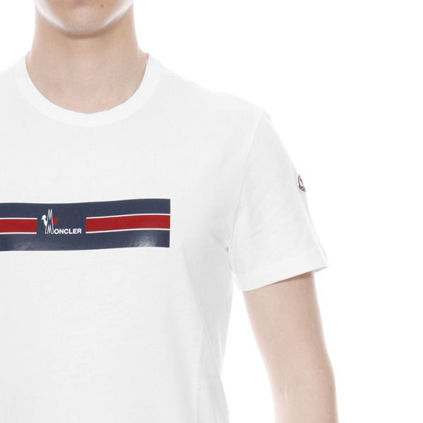 モンクレール MONCLER Tシャツ コピー メンズ 8037150 8390T 001 半袖Tシャツ WHITE ホワイト