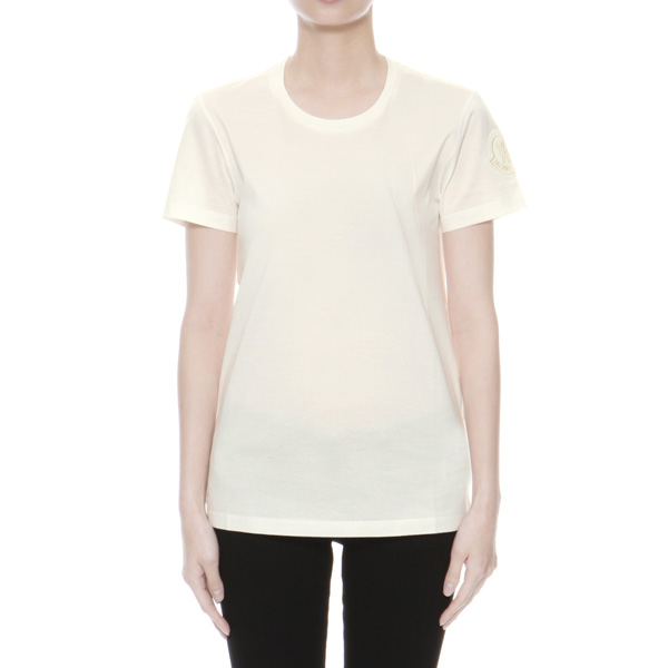 モンクレール MONCLER Tシャツ コピー レディース 8086261 V8002 035 半袖Tシャツ WHITE ホワイト