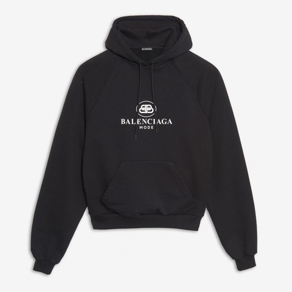 バレンシアガ パーカー コピー バレンシアガ BB MODE フーディ UNISEX プリント ブラッシュドフリース BBパーカー