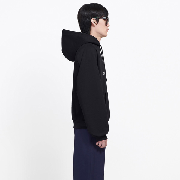 バレンシアガ パーカー コピー バレンシアガ BB MODE フーディ UNISEX プリント ブラッシュドフリース BBパーカー